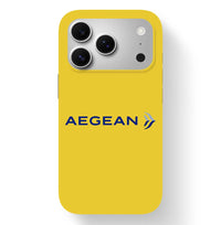 Thumbnail for Aegean Airlines design on yellow iPhone 17 Pro MagSafe case