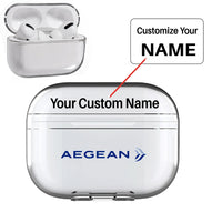 Thumbnail for Aegean Airlines AirPods Pro transparent case - Normal + Name