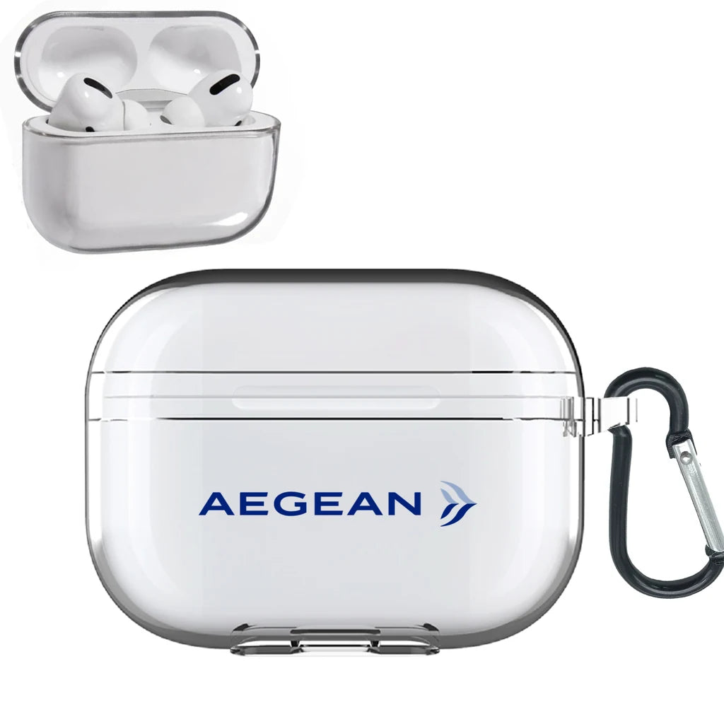 Aegean Airlines AirPods Pro transparent case - With Buckle