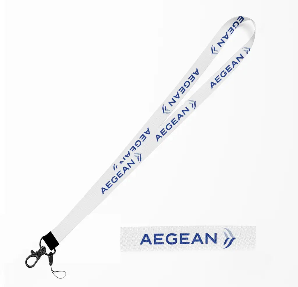 Aegean Airlines lanyard - white