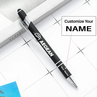 Aegean Airlines touch pen - black with name