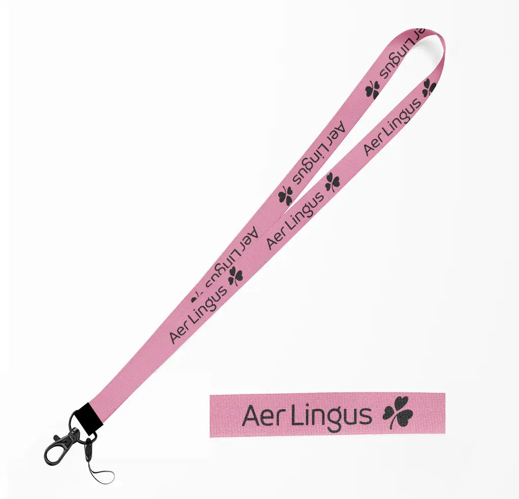 Aer Lingus Airlines lanyard - pink