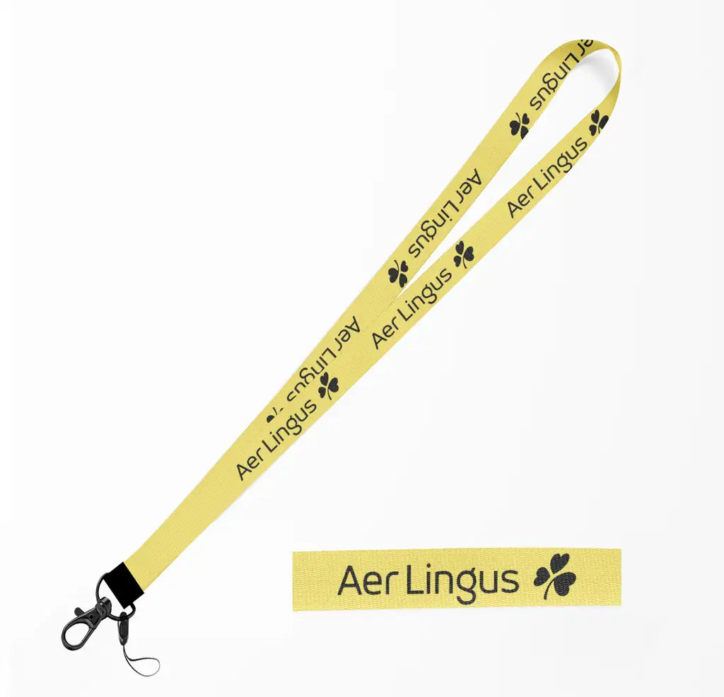 Aer Lingus Airlines lanyard - yellow