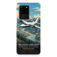 Thumbnail for Aero Commander 500S Shrike Commander - 3D + Name - Samsung Case - Black