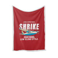 Thumbnail for Aero Commander 500S Shrike Commander - Cartoon - Blanket - Red
