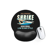 Thumbnail for Aero Commander 500S Shrike Commander - Cartoon - Ergonomic Mouse Pad - Black