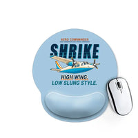 Thumbnail for Aero Commander 500S Shrike Commander - Cartoon - Ergonomic Mouse Pad - Light Blue