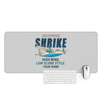Thumbnail for Aero Commander 500S Shrike Commander - Cartoon + Name - Desk Mat - Light Gray