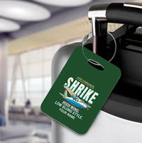 Thumbnail for Aero Commander 500S Shrike Commander - Cartoon + Name - Luggage Tag - Dark Green