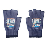 Thumbnail for Aero Commander 500S Shrike Commander - Gloves - Cut - Cartoon + Name - Navy Blue