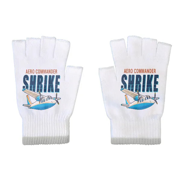 Aero Commander 500S Shrike Commander - Gloves - Cut - Cartoon - White