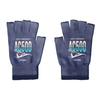 Thumbnail for Aero Commander 500S Shrike Commander - Gloves - Cut - Original + Name - Navy Blue