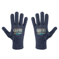 Thumbnail for Aero Commander 500S Shrike Commander - Gloves - Full - Cartoon + Name - Navy Blue