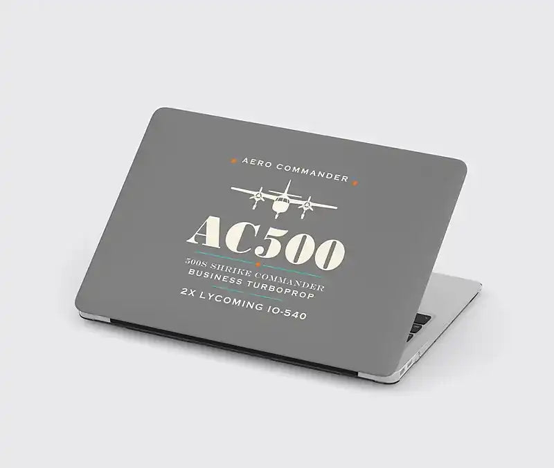 Aero Commander 500S Shrike Commander - Heritage - MacBook Case - Gray