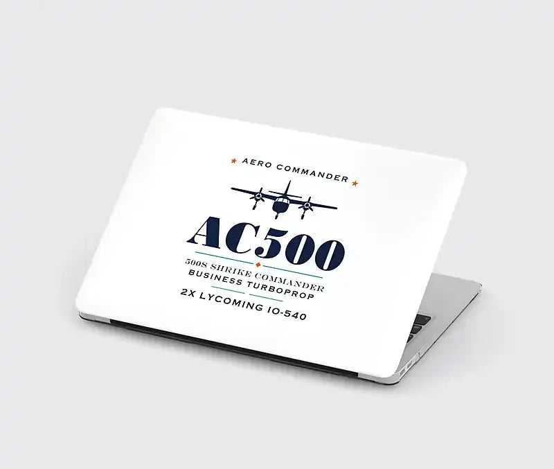 Aero Commander 500S Shrike Commander - Heritage - MacBook Case - White