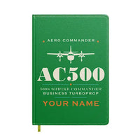 Thumbnail for Aero Commander 500S Shrike Commander - Heritage + Name - Notebook - Green