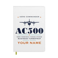 Thumbnail for Aero Commander 500S Shrike Commander - Heritage + Name - Notebook - White