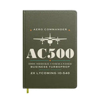 Thumbnail for Aero Commander 500S Shrike Commander - Heritage - Notebook - Green Army