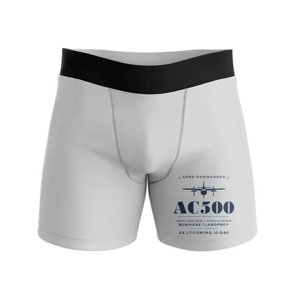 Aero Commander 500S Shrike Commander - Men Boxers - Heritage - Light Gray