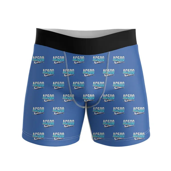 Aero Commander 500S Shrike Commander - Men Boxers - Original Pattern - Blue