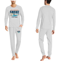 Thumbnail for Aero Commander 500S Shrike Commander - Men Pajamas - Cartoon Chest + Name - Light Gray
