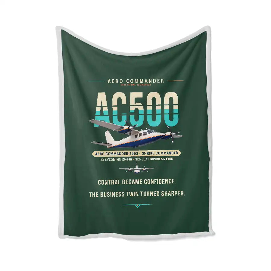Aero Commander 500S Shrike Commander - Original - Blanket - Dark Green