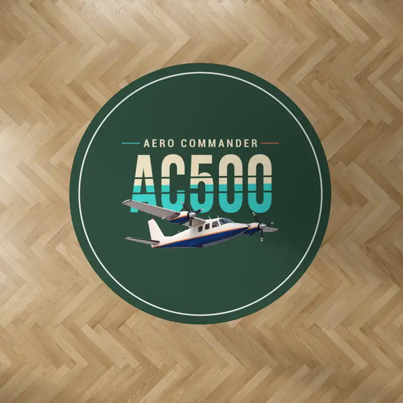 Aero Commander 500S Shrike Commander - Original - Round Carpet - Dark Green