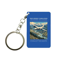 Thumbnail for Aero Commander 500S Shrike Commander - Poster - Key Chain - Blue