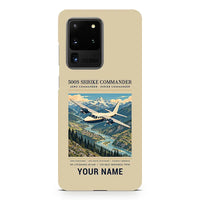 Thumbnail for Aero Commander 500S Shrike Commander - Poster + Name - Samsung Case - Beige