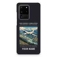 Thumbnail for Aero Commander 500S Shrike Commander - Poster + Name - Samsung Case - Black