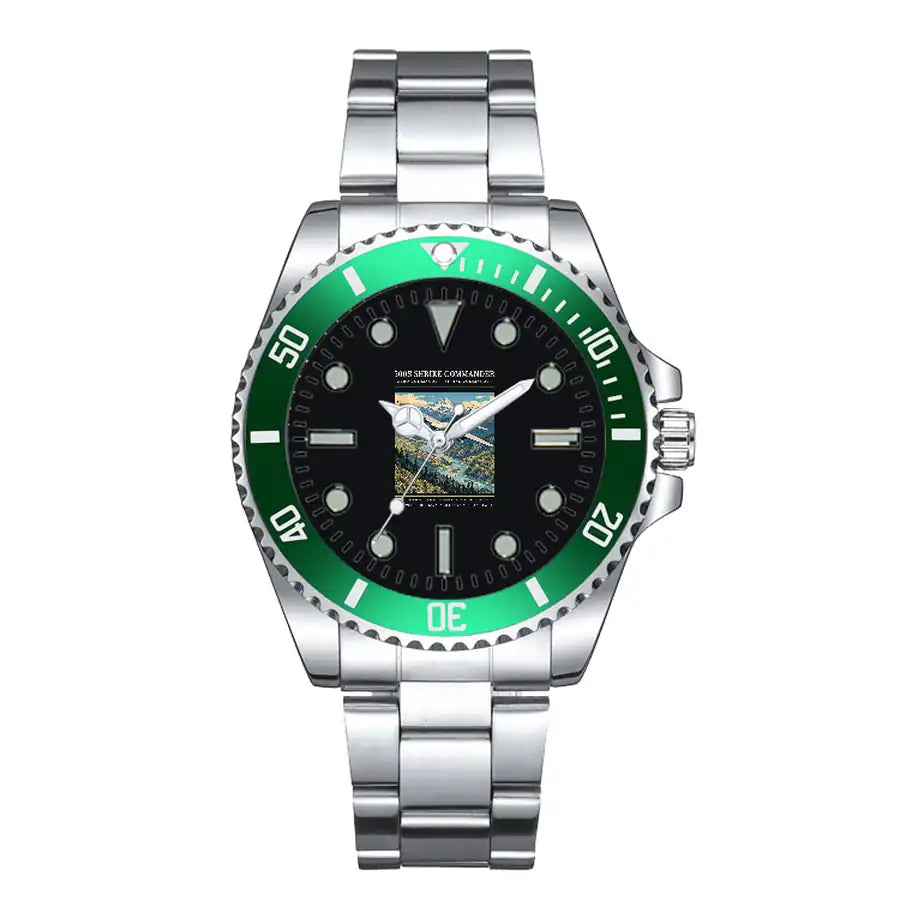 Aero Commander 500S Shrike Commander - Poster - Premium Diver - Green