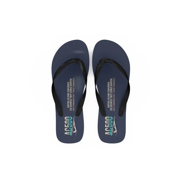 Aero Commander 500S Shrike Commander - Slippers - Flip Flops - Original - Navy Blue