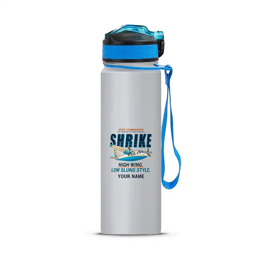 Aero Commander 500S Shrike Commander - Sports Kettle - Cartoon + Name - Light Gray