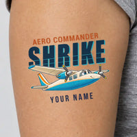 Thumbnail for Aero Commander 500S Shrike Commander - Tattoo - Cartoon + Name