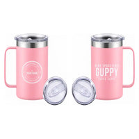 Thumbnail for Aero Spacelines Super Guppy - Beverage Mug - Tag + Name - Pink