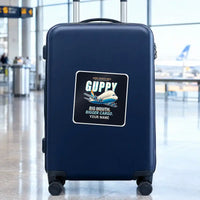 Thumbnail for Aero Spacelines Super Guppy - Cartoon + Name - Square Sticker - Suitcase