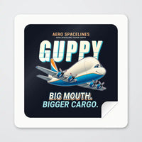 Thumbnail for Aero Spacelines Super Guppy - Cartoon - Square Sticker - Peel