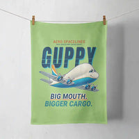Thumbnail for Aero Spacelines Super Guppy - Cartoon - Towel - Light Green