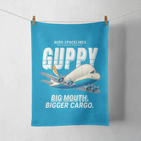 Thumbnail for Aero Spacelines Super Guppy - Cartoon - Towel - Turquoise