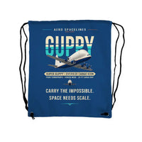 Thumbnail for Aero Spacelines Super Guppy - Drawstring Bag - Original - Blue