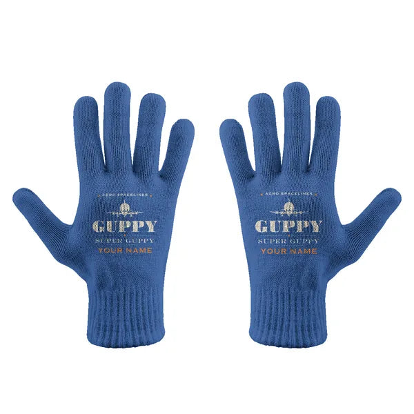 Aero Spacelines Super Guppy - Gloves - Full - Heritage + Name - Blue