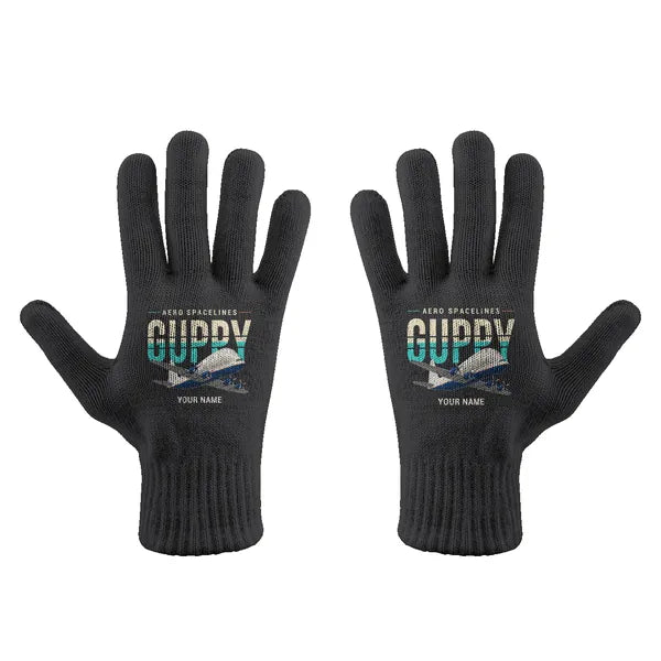 Aero Spacelines Super Guppy - Gloves - Full - Original + Name - Black