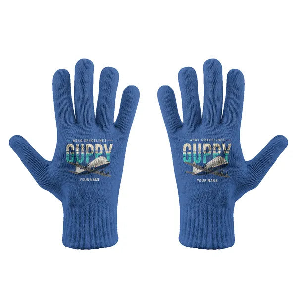Aero Spacelines Super Guppy - Gloves - Full - Original + Name - Blue