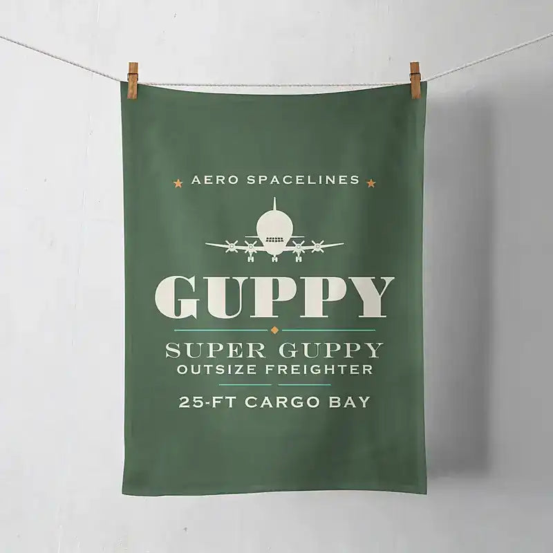 Aero Spacelines Super Guppy - Heritage - Towel - Dark Green