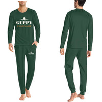 Thumbnail for Aero Spacelines Super Guppy - Men Pajamas - Heritage Chest + Name - Dark Green