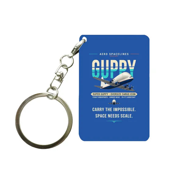 Aero Spacelines Super Guppy - Original - Key Chain - Blue