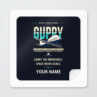 Thumbnail for Aero Spacelines Super Guppy - Original + Name - Square Sticker - Peel