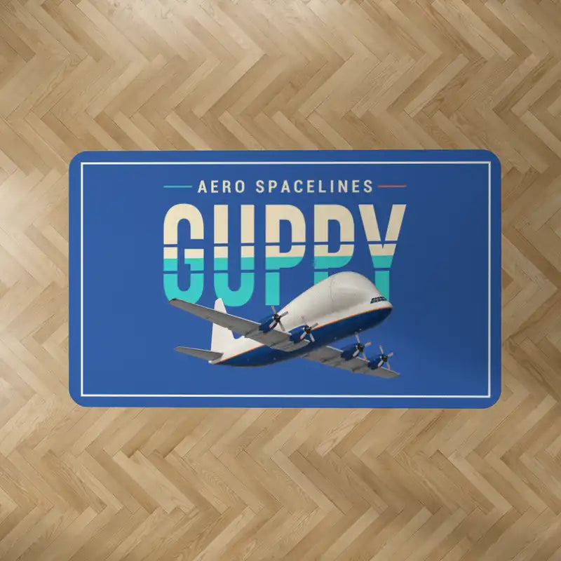 Aero Spacelines Super Guppy - Original - Rectangle Carpet - Blue