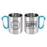 Thumbnail for Aero Spacelines Super Guppy - Outdoors Mug - Tag + Name - Light Blue