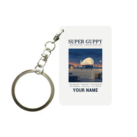 Thumbnail for Aero Spacelines Super Guppy - Poster + Name - Key Chain - White